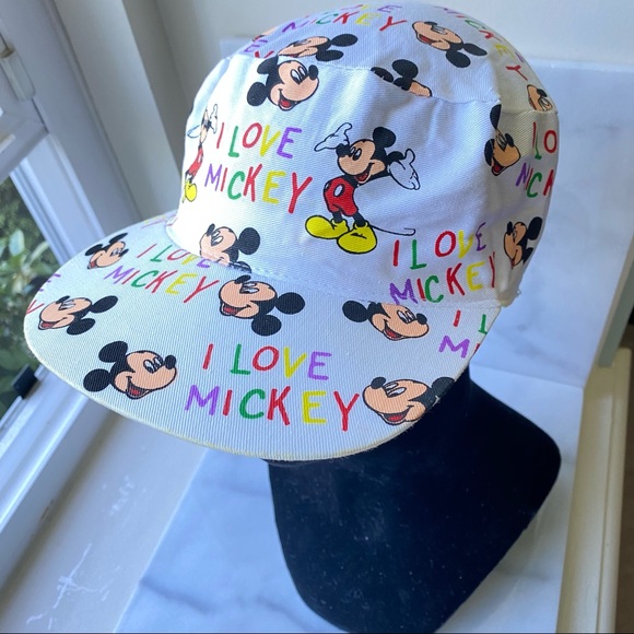 Vintage 1980s Disney I Love Mickey Mouse Baseball Cap - Picture 1 of 7